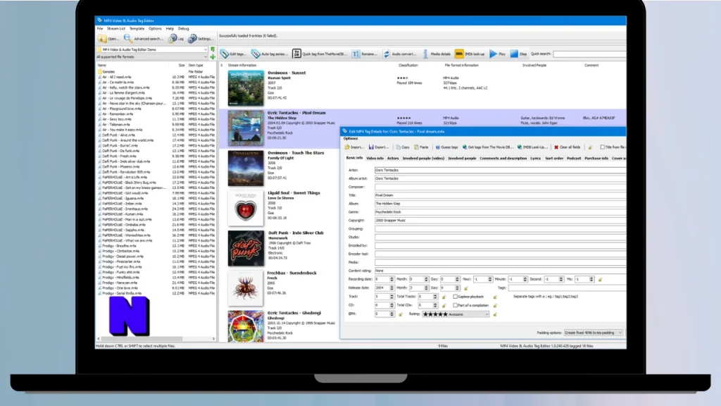 3delite MP4 Video & Audio Tag Editor Gratis Download Full Terbaru Version