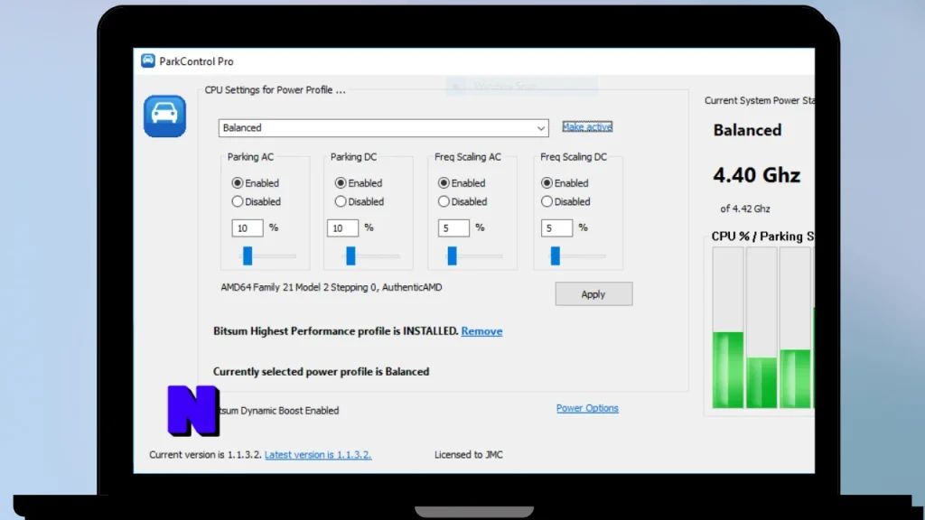 Bitsum ParkControl Pro Download Full Terbaru Version Poratble And Multilingual