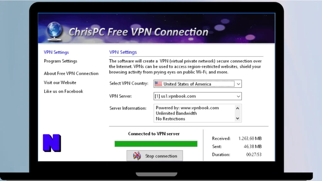 ChrisPC Free VPN Connection Download Full Terbaru Version
