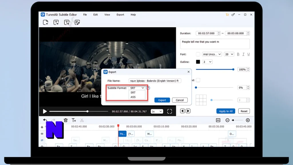 TunesKit Subtitle Editor Gratis Download Full Terbaru Version Poratble And Multilingual
