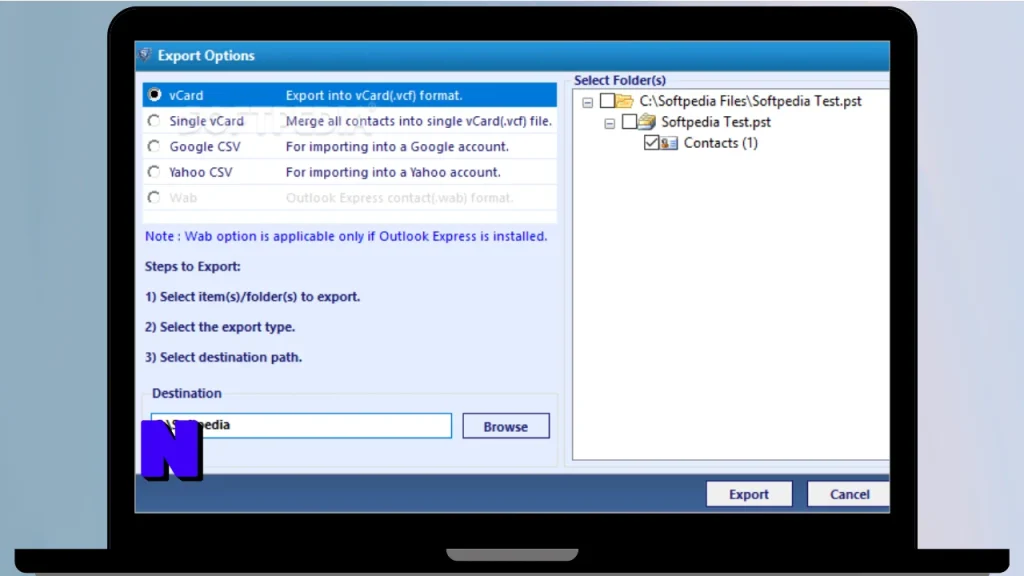 SysTools vCard Export Download Full Terbaru Version