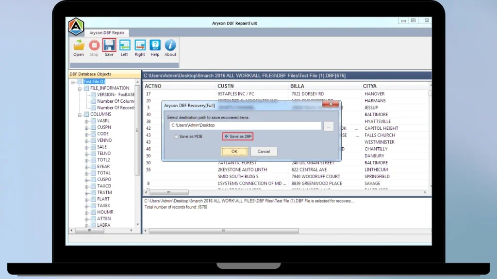 DBF Recovery Gratis Download Full Terbaru Version Poratble And Multilingual