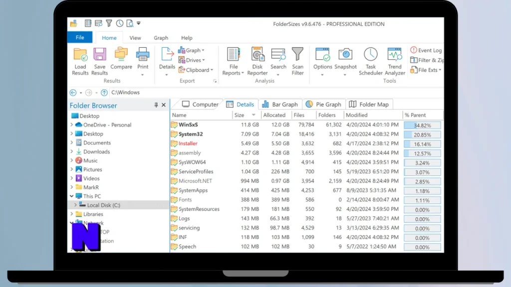 Key Metric FolderSizes Gratis Download Full Terbaru Version