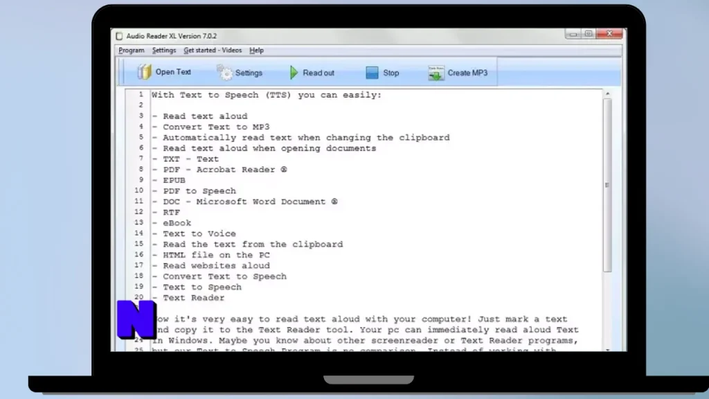 Audio Reader XL Gratis Download Full Terbaru Version Poratble And Multilingual