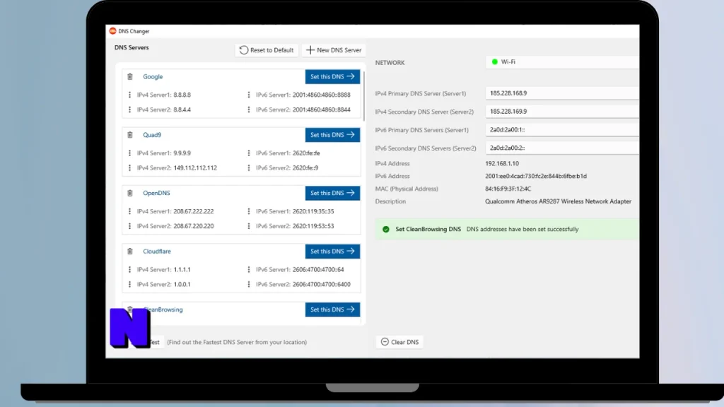 DNS Changer Gratis Download Full Terbaru Version Poratble And Multilingual