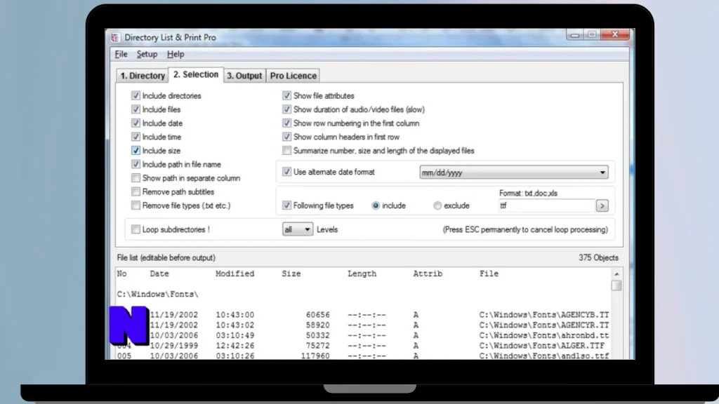 Directory List and Print Pro Gratis Download Full Terbaru Version
