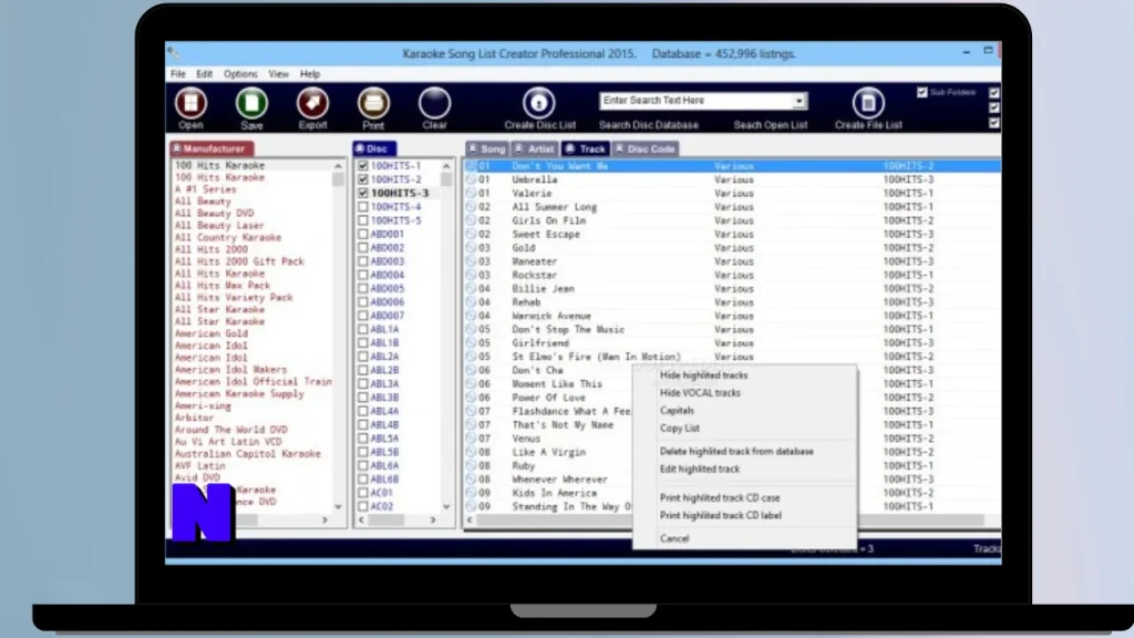 Karaosoft Song List Generator Gratis Download Full Terbaru Version