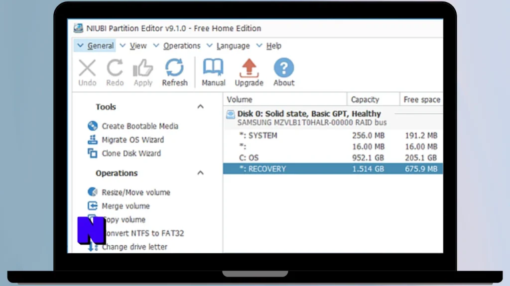 NIUBI Partition Editor Gratis Download Full Terbaru Version