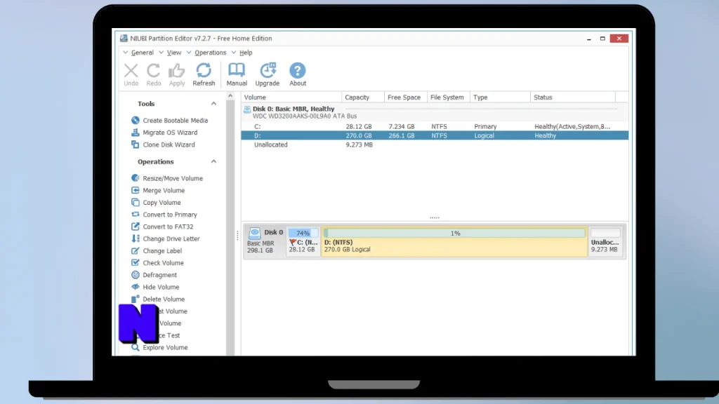NIUBI Partition Editor Gratis Download Full Terbaru Version Poratble And Multilingual