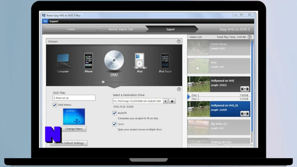 Roxio Easy VHS to DVD Plus Gratis Download Full Terbaru Version