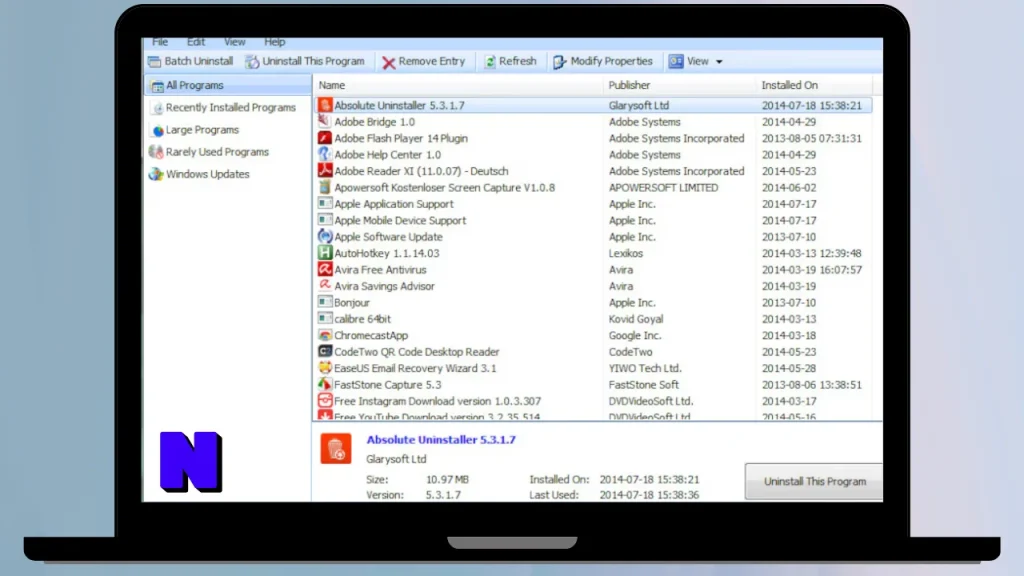 Glary Absolute Uninstaller Download Full Terbaru Version