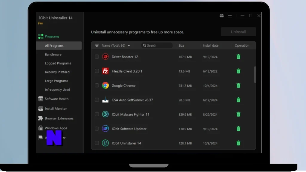 IObit Uninstaller Pro Download Full Terbaru Version