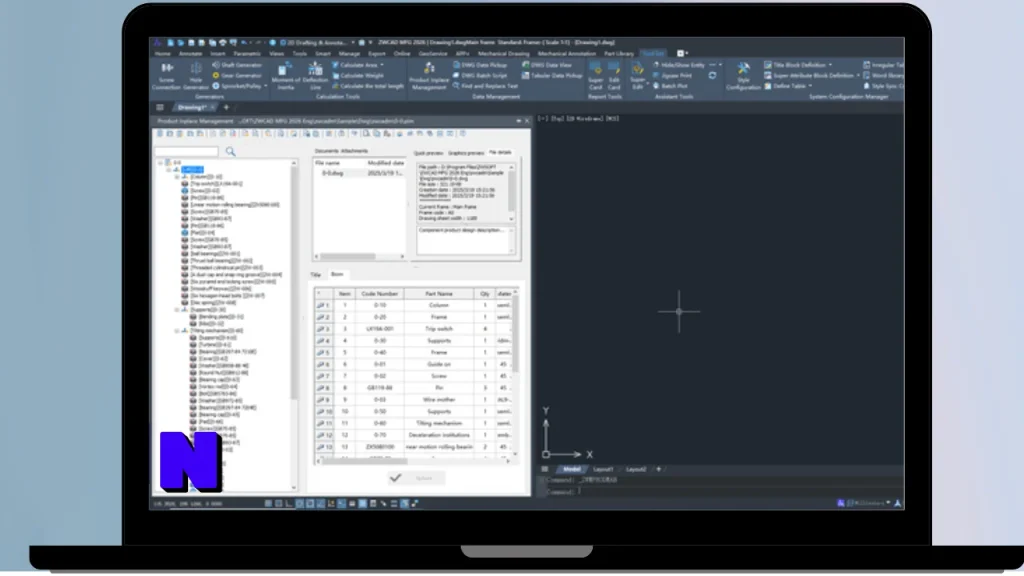 ZWCAD MFG Download Full Terbaru Version