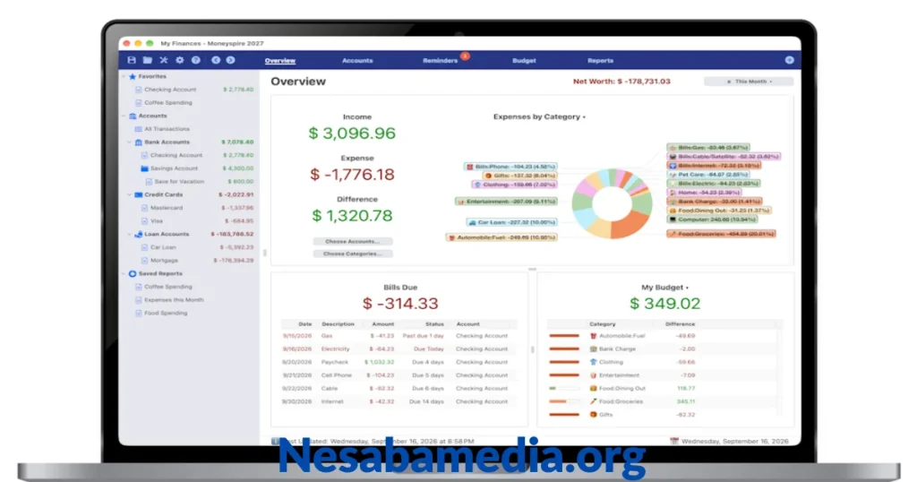Moneyspire financial management software