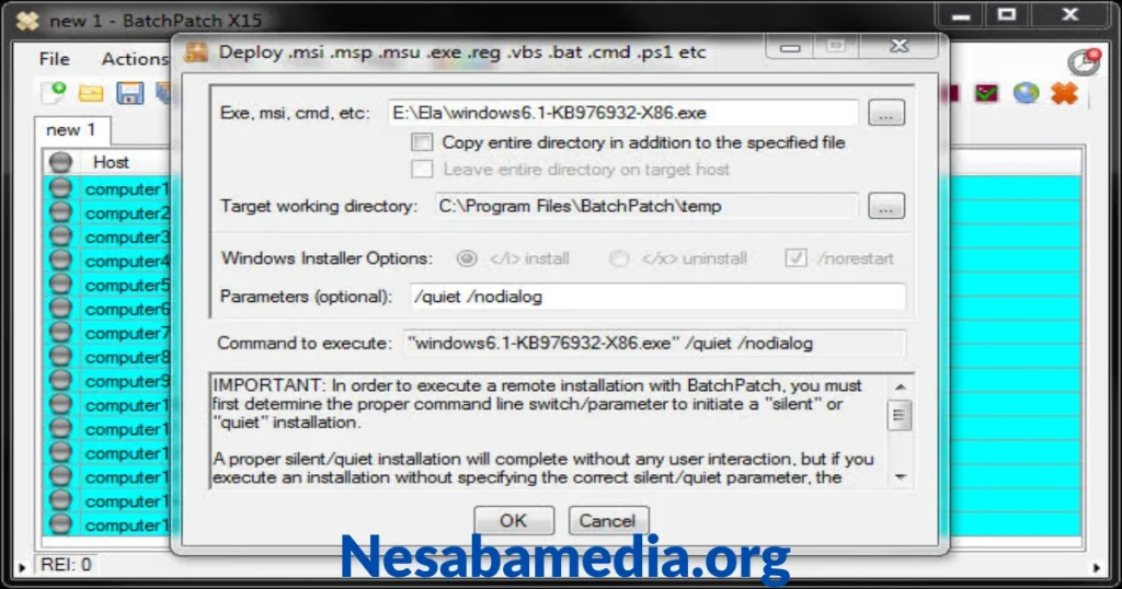 BatchPatch software administrasi Windows untuk komputer jaringan